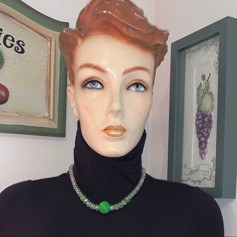 Crystal bead necklace - Picture 3 of 8